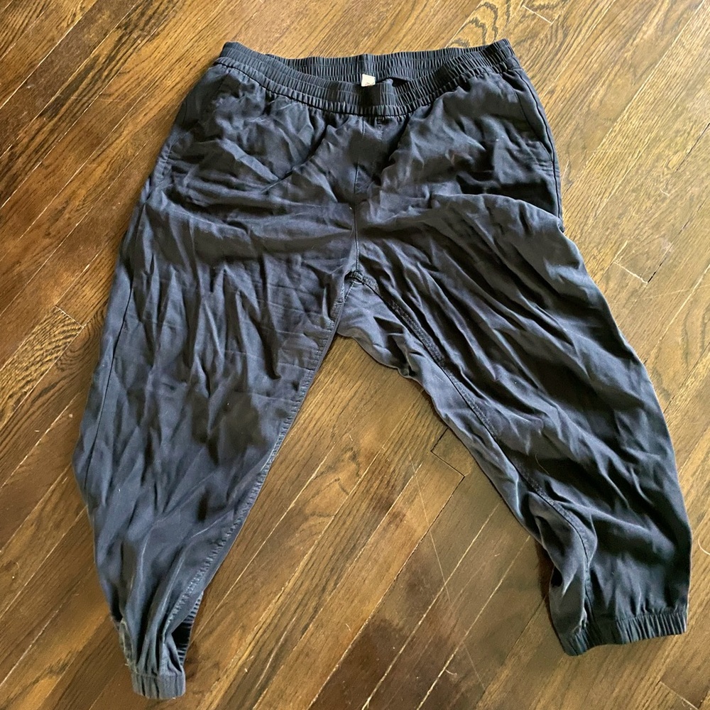 Plus size old navy high waisted cropped linen pants